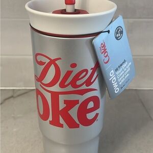 Diet Coke Silver and Red Tumbler